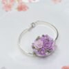PURPLE FLORAL BRACELET