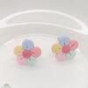 MULTICOLORED FLORAL STUDS