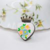 Crown shaped floral finger ring